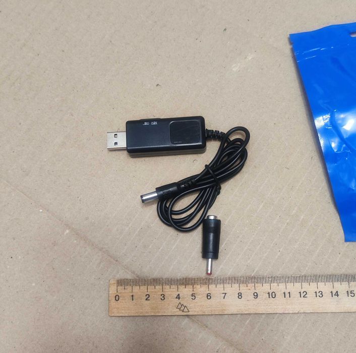 Шнур роутера з дисплеєм та перемикачем з 9 на 12 v