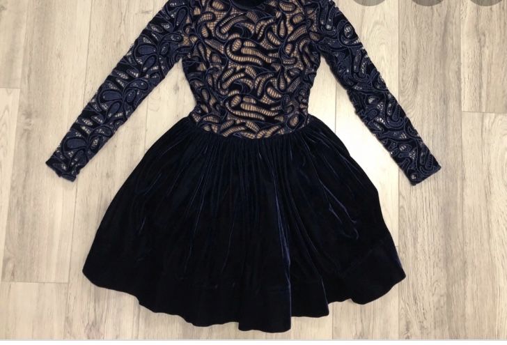 Zara! Sukienka wieczorowa! Ażurowa! Weselna! aksamit! HIT! NOWA! XS