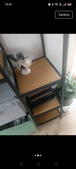 Regał 5 półek ciemny dąb