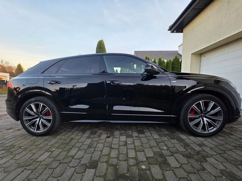 Audi Q8 bezwypadkowy, salon polska, 2x S-line, bogate wyposażenie