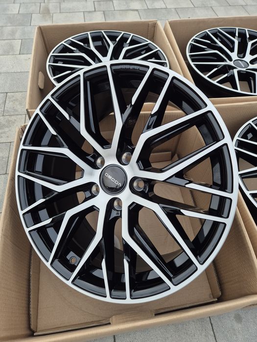 #RS4 Alufelgi R18 5x108 OMODA JAECOO Nowe Czarne TPMS śruby
