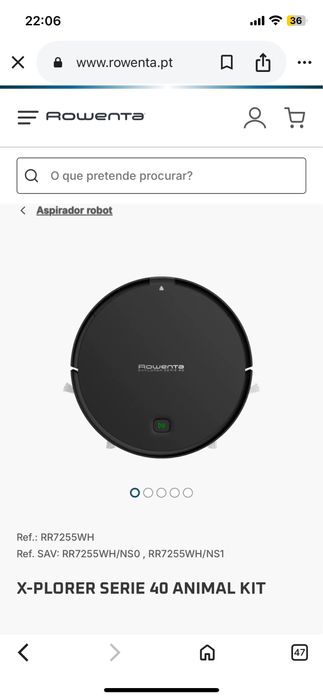 Robot aspirador Rowenta serie 40 animal Kit