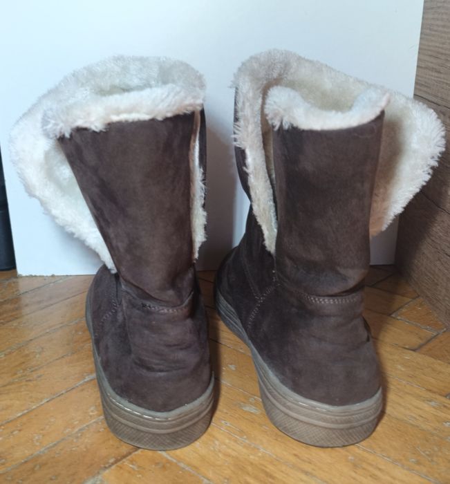 Brązowe botki typu ,,soft boot"