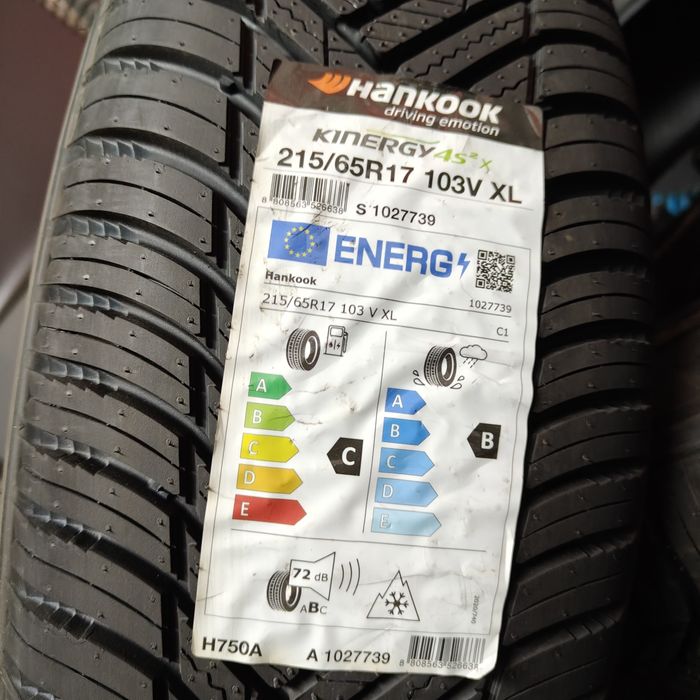 215/65/17 XL Sprzedam parę opon całorocznych Hankook