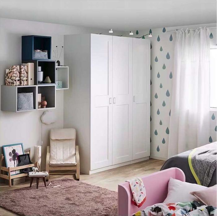 Ikea GRIMO Drzwi z zawiasami, biały, 50x195 cm - 2 szt.