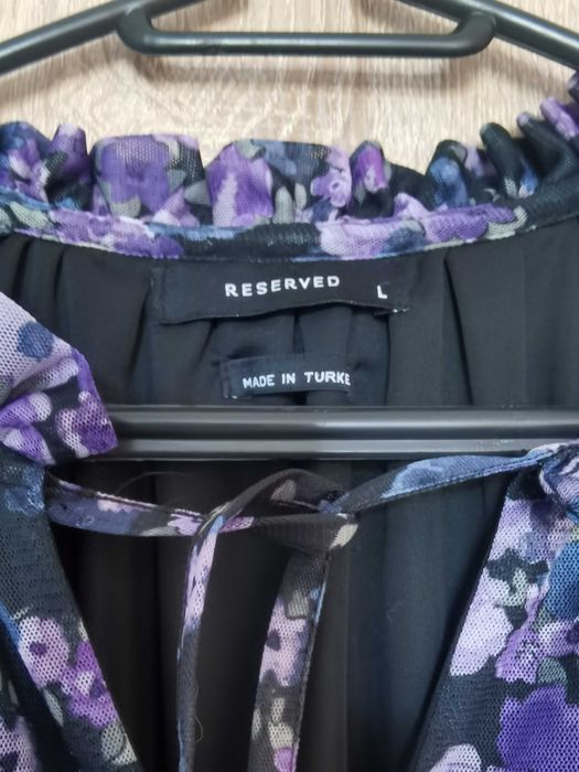 Sukienka Fioletowa Kwiaty Reserved L