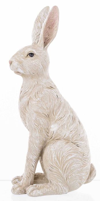 Zając Królik biały siedzący h32,5cm. 163995