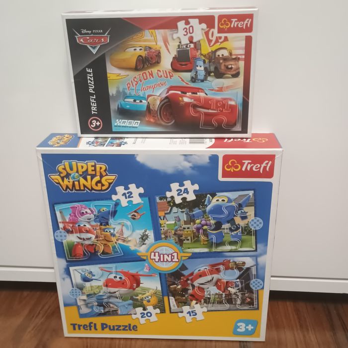 Puzzle Trefl Super Wings Card Auta 5 zestawów