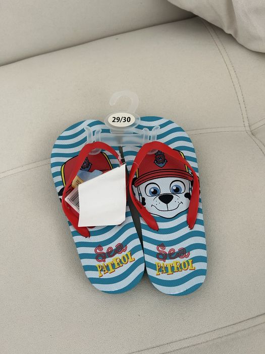 Nowe klapki dziecięce Japonki psi patrol paw patrol  29/30
