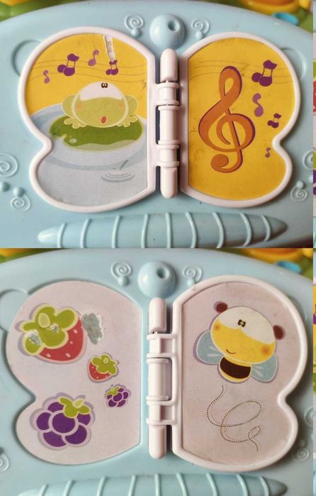 Chicco edukacyjny grający stolik muzyczny 2w1 wraz z stołeczkiem