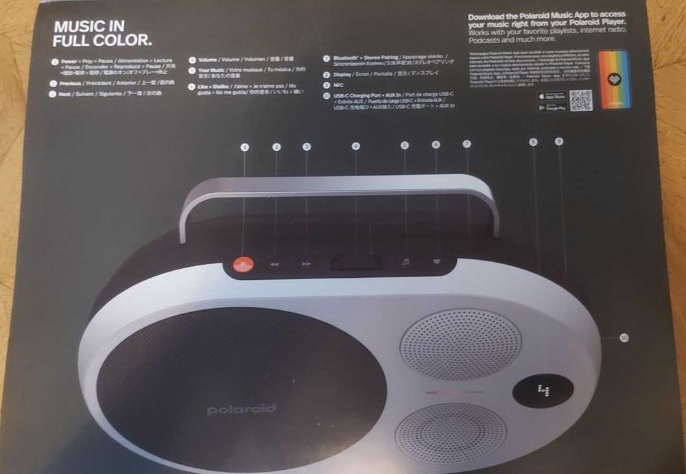 Bluetooth Колонка Polaroid P4 Music Player Black