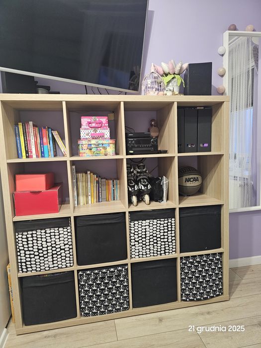 IKEA KALLAX 4x4 dąb bielony