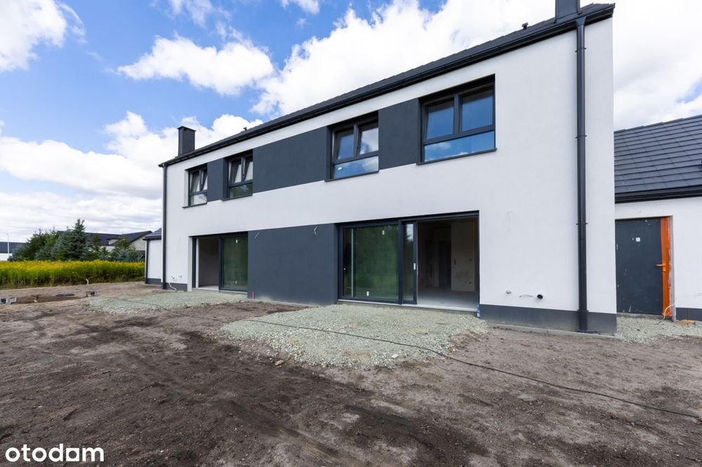 Gotowy skrajny szereg na działce 535 m² | Strefa dzienna 42 m²| Gałów