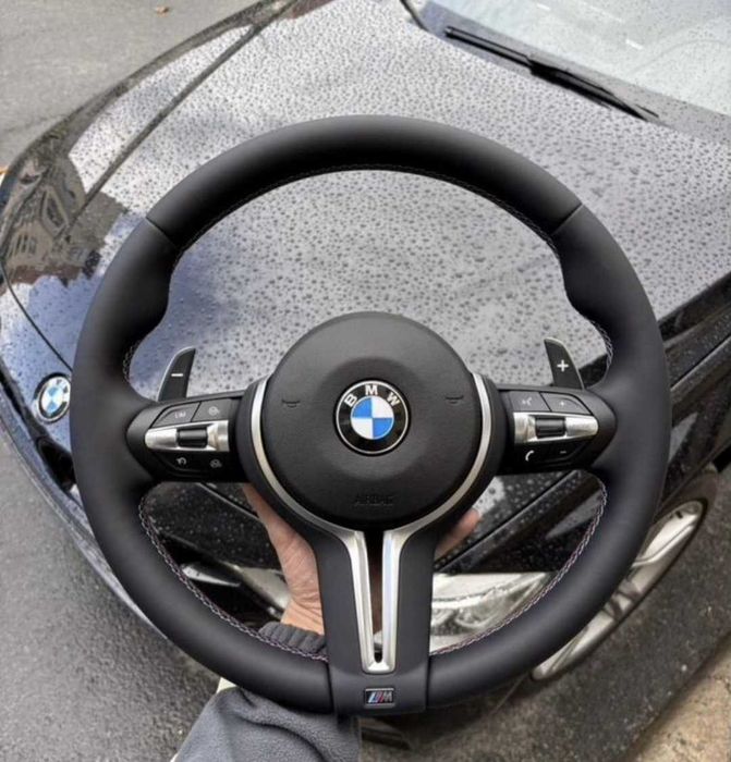 ‼️ M3 Style Кермо BMW Premium ‼️ Спортивний Руль зі Шкіри Nappa для БМВ F30 F31 F32 F33 F36 F20 F21 F10 F11 F25 F15