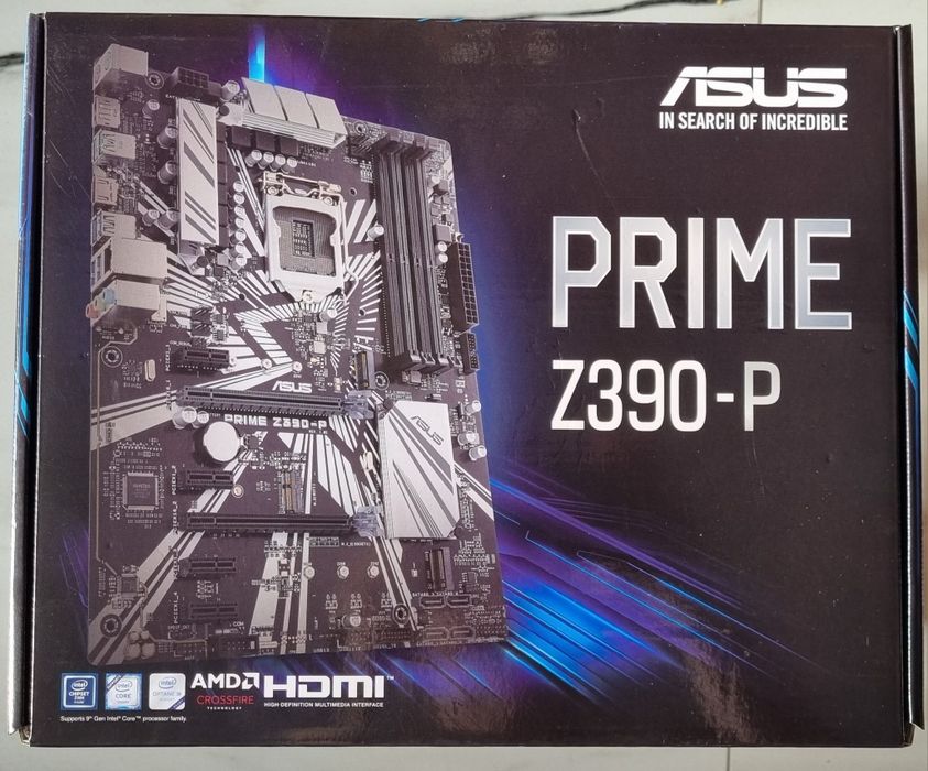 Płyta ASUS PRIME Z390-P + Procesor Intel Celeron G4930 + Chłodzenie + 8GB RAM DDR4