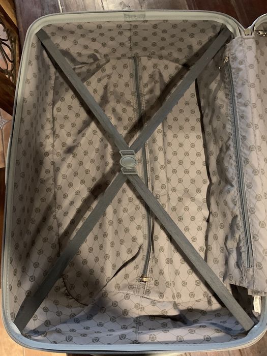 Mala de viagem cinzenta rígida grande - 95L