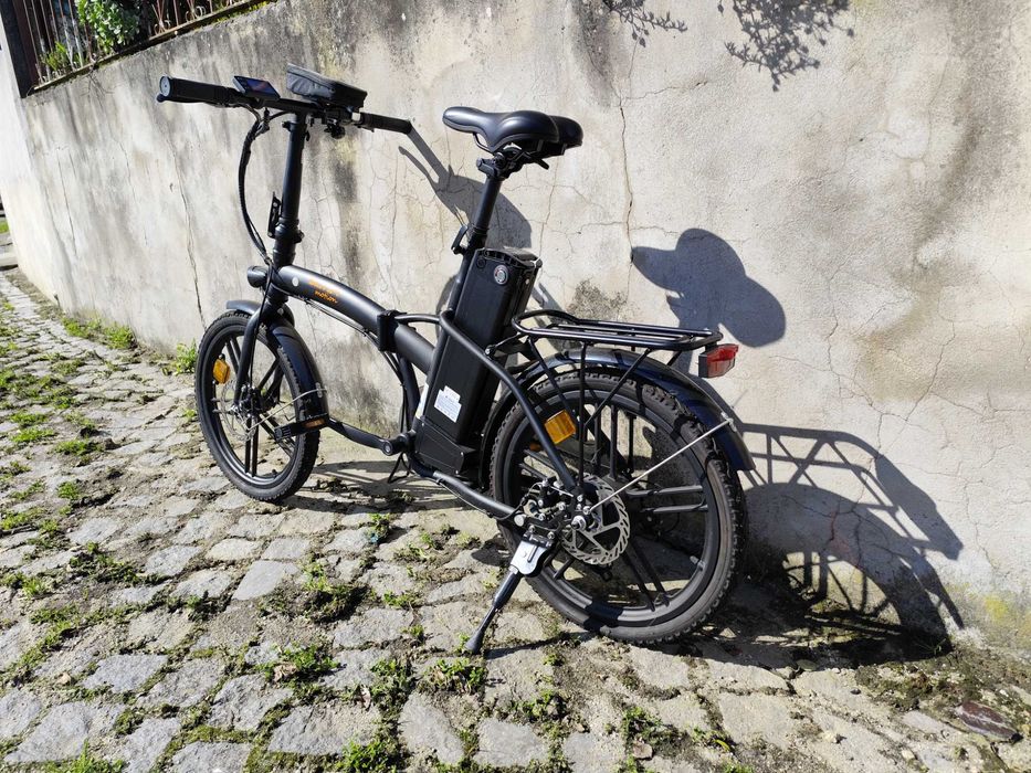 Bicicleta elétrica dobrável silver
