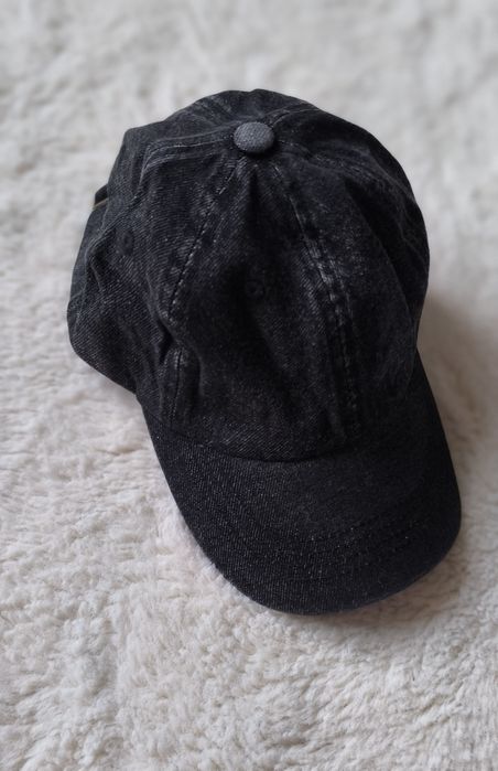 Nowa bawełniana czapka męska z daszkiem jeansowa