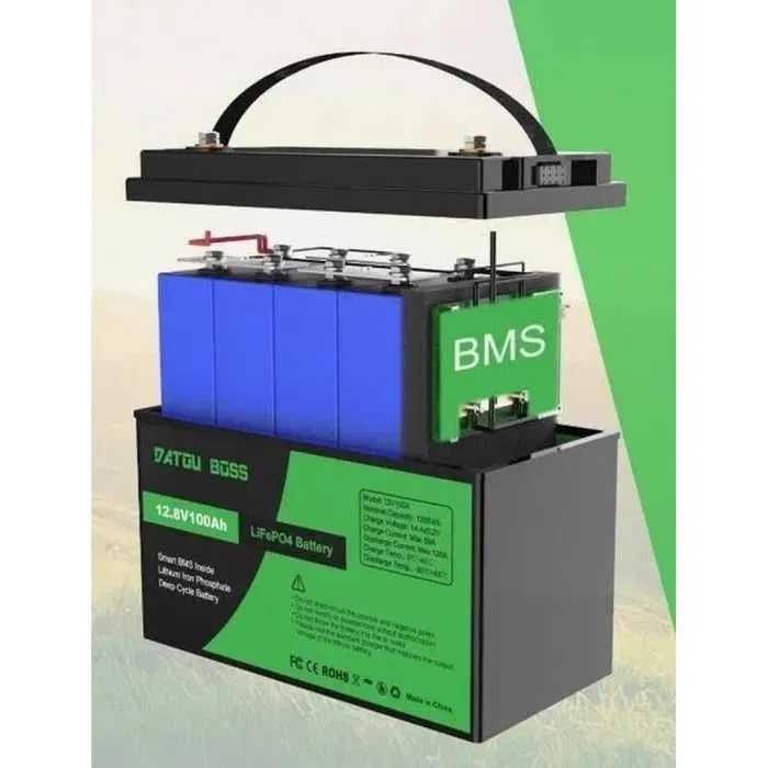 LiFoPe4 12V 100Ah Datouboss акумулятор літій-залізо-фосфат