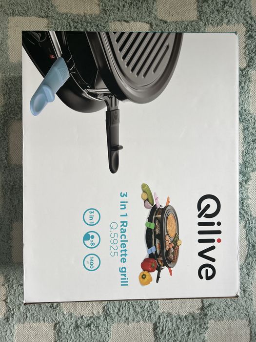 Maquina Raclete Qilive 8pax NOVO