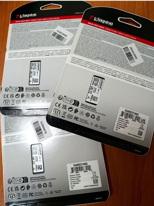 Нові диски SSD Kingston SSDNow A400 480GB 2.5" SATAIII SA400S37/480G