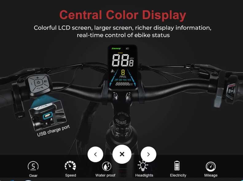 Bicicleta Elétricas Samebike RS-A01 Pro T ou Equivalente