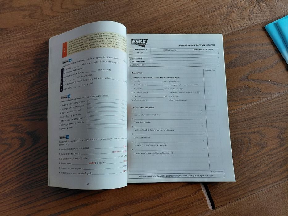 ESKK Hiszpański dla początkujących - lekcje 1-40