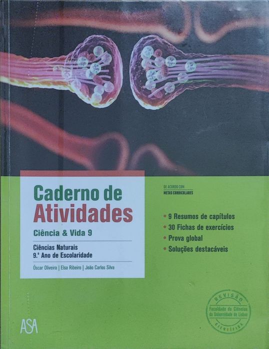 Caderno de atividades de ciências naturais de 9°ano