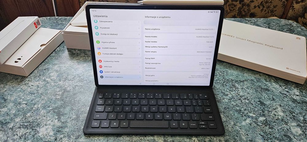 Tablet HUAWEI MatePad S 11.5" 8/256GB + klawiatura + rysik | komplet | stan idealny