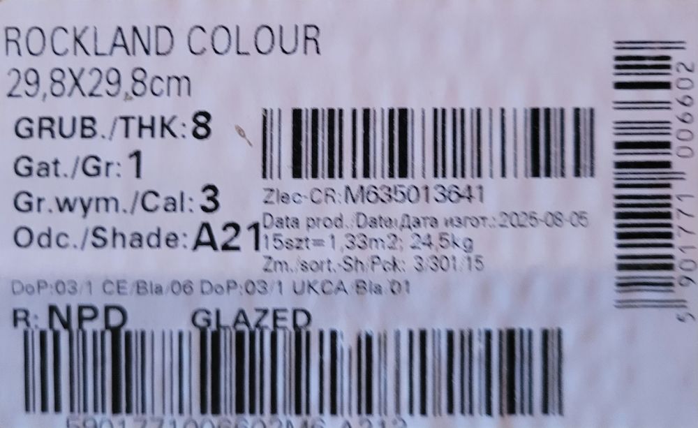 Plytki Rockland colour gres