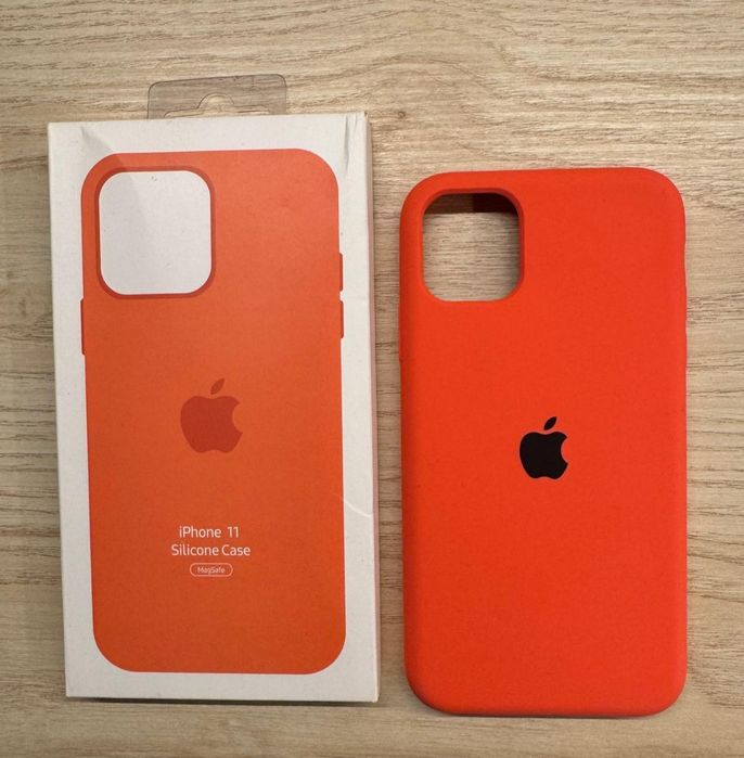 Nowe silikonowe etui case do iPhone 11 z logo czerwone super jakość