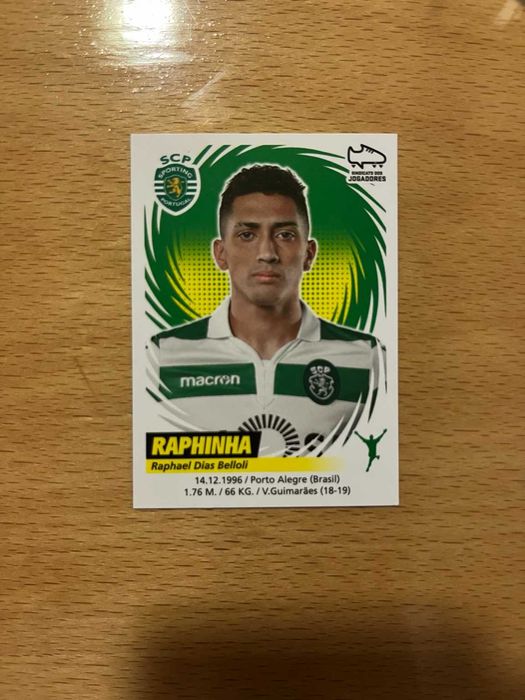 Raphinha Cromo Panini Sporting 2018-19 Liga NOS