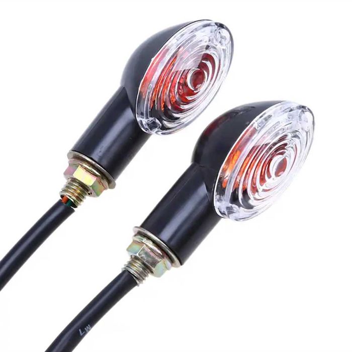 Par de Piscas com Lâmpada de Filamento - Luz Âmbar