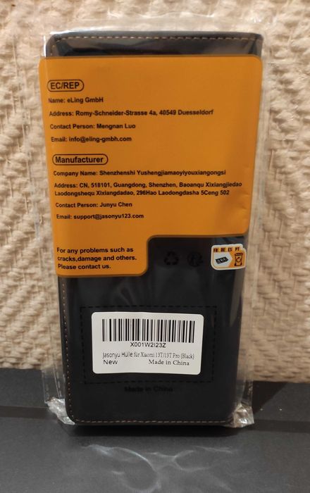 Capa Carteira Preta para Xiaomi 13T/13T Pro - Nova!