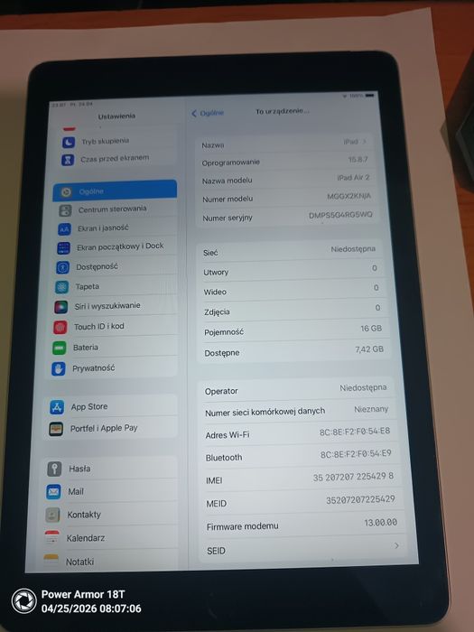 Apple iPad Air 2 16GB Cellular (2th gen) 2014 A1567