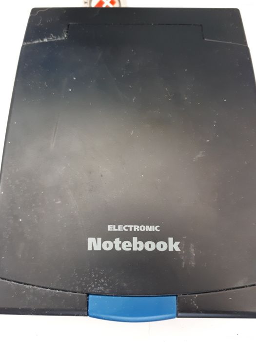 Bloco de notas. Funciona com pilhas