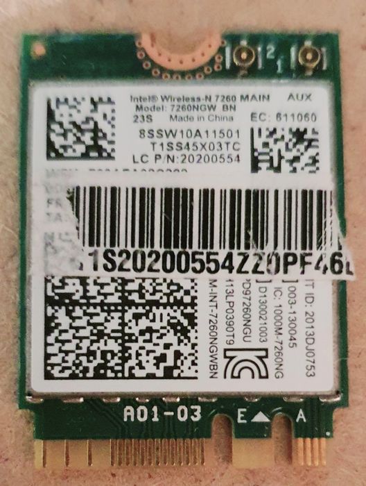 Intel Wireless N NGW BN