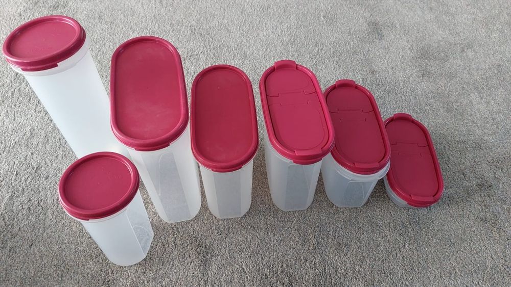 Conjunto de tupperware plastico