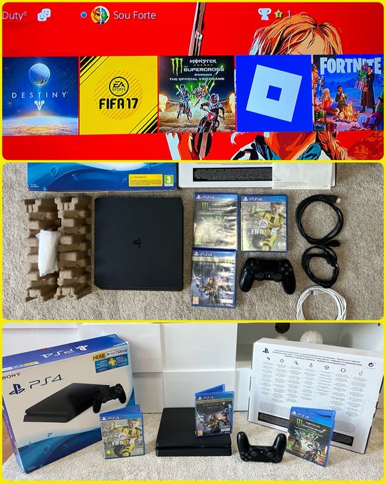 PlayStation 4 + Comando + Jogos ( impecavel )