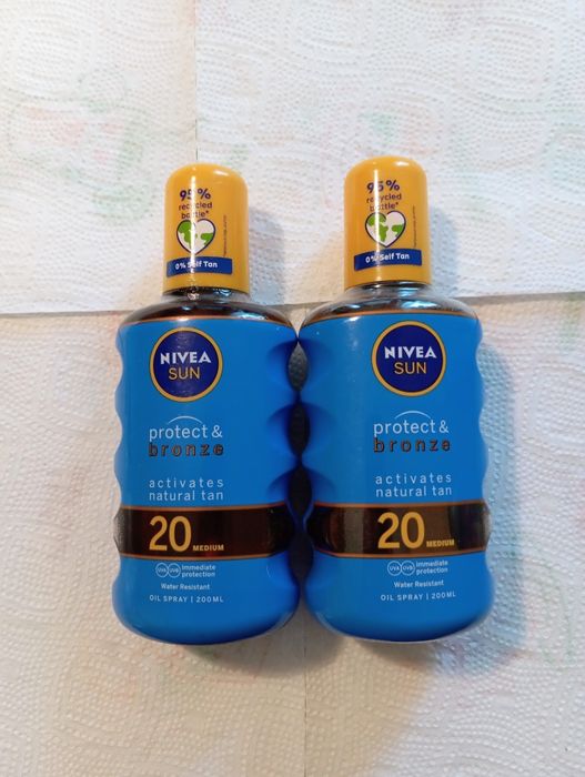 Nivea Sun Protect & Bronze Balsam aktywujący opaleniznę 20 spf 2 szt.