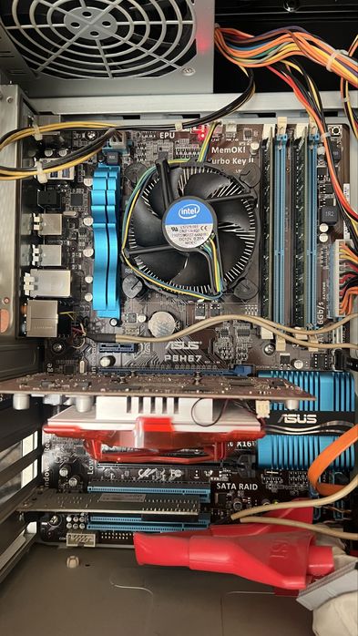 Материнська плата Asus P8H67 + CPU Core i3 2100 coler