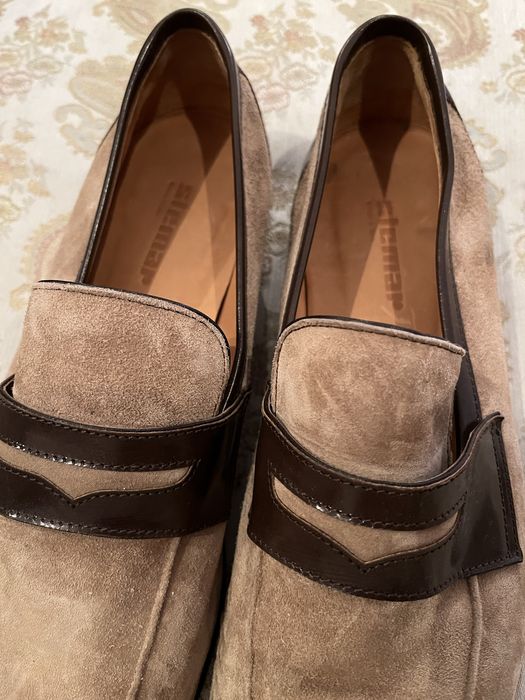 Мужские Итальянские замшевые туфли