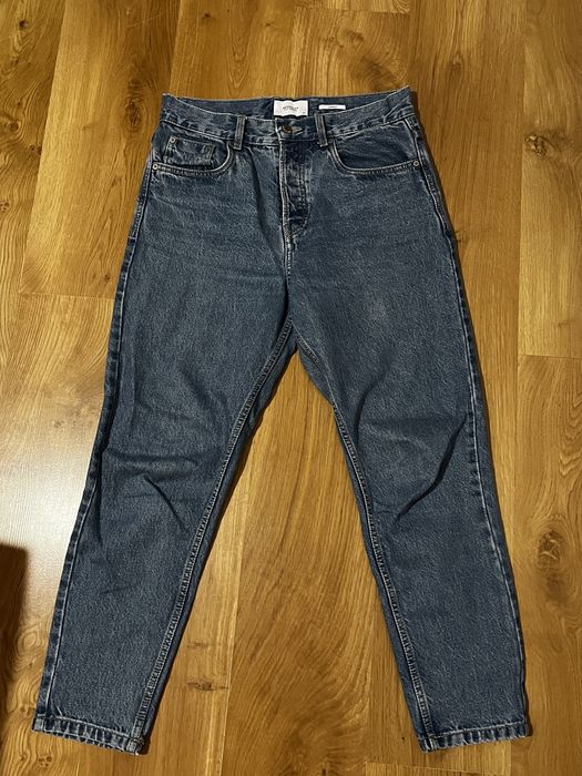 2 x jeansy spodnie jasnoniebieskie carrot mom fit 40\L