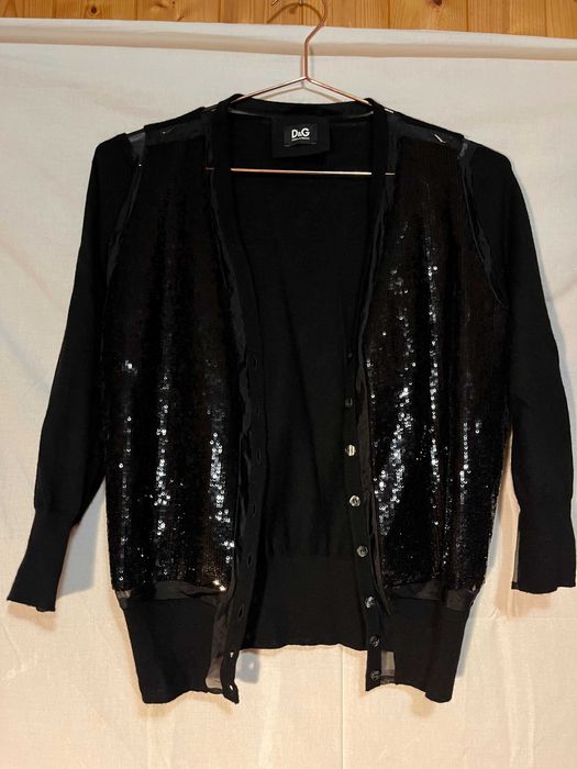 Casaco Preto Lantejoulas Dolce & Gabbana