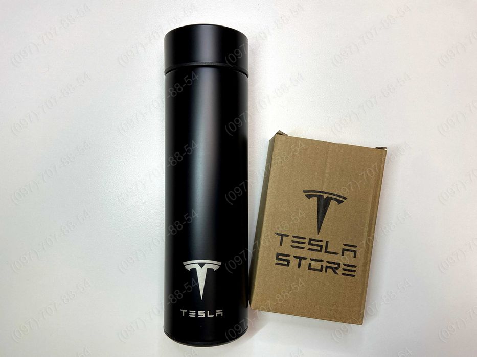 Брендована парасоля (зонт), термос Tesla Model 3/Y/S/X