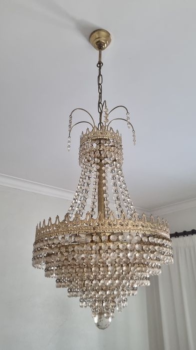 Candeeiro de  cristal  antigo
