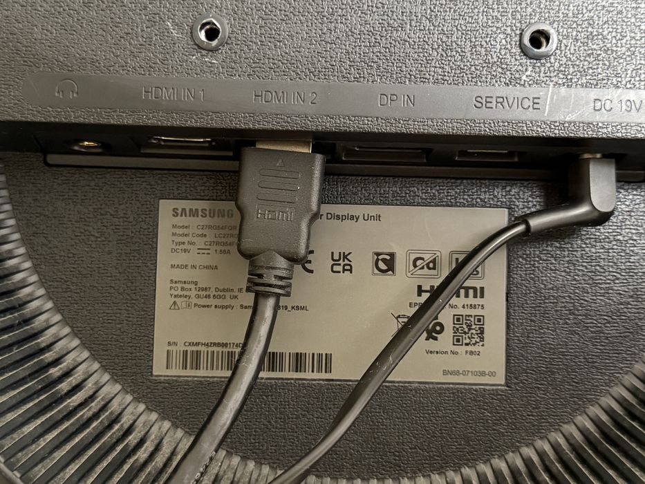 Monitor Gaming Samsung C27RG54FQR 27” Curvo – 240 Hz