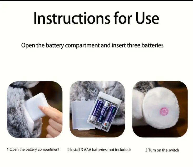 Peluche luz de presença artigo único