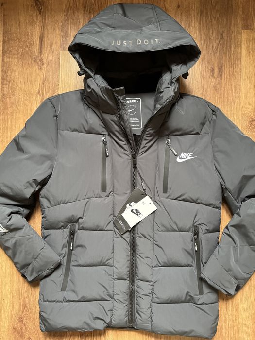 ‼️ Куртка Nike тепла / зимова куртка найк / графіт і чорні ‼️