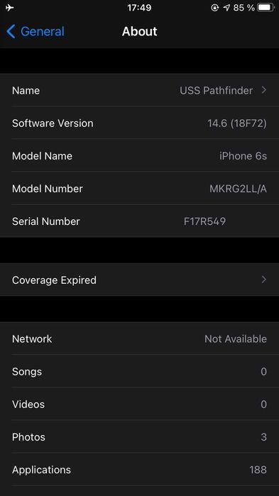 iPhone 6s 64GB Space Gray USA Apple Store Florida, bateria do wymiany